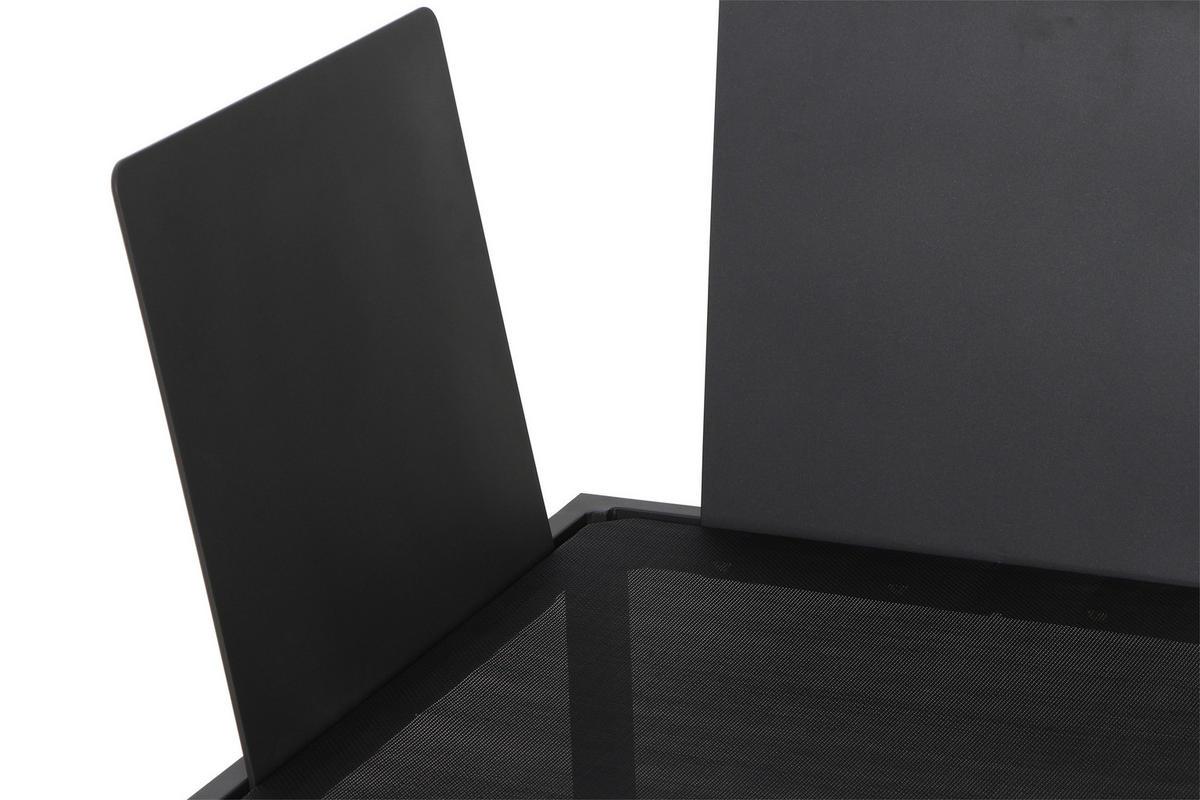 LOUNGEGARNITUR 15-teilig   252/84/252 cm Teakholz massiv Aluminium  - Anthrazit/Grau, KONVENTIONELL, Holz/Textil (252/84/252cm) - Siena Garden