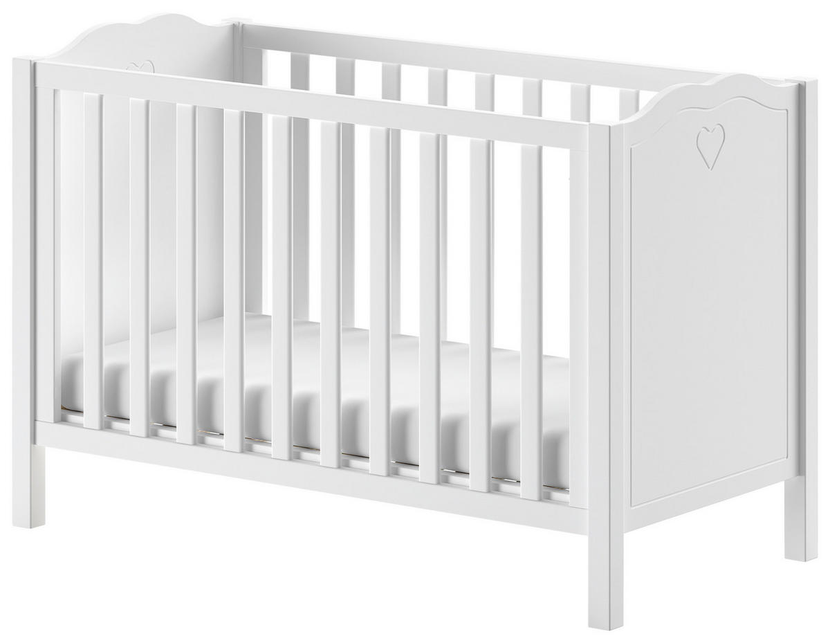 GITTERBETT 60/120 cm  - Weiß, MODERN, Holz/Holzwerkstoff (60/120cm) - Vipack