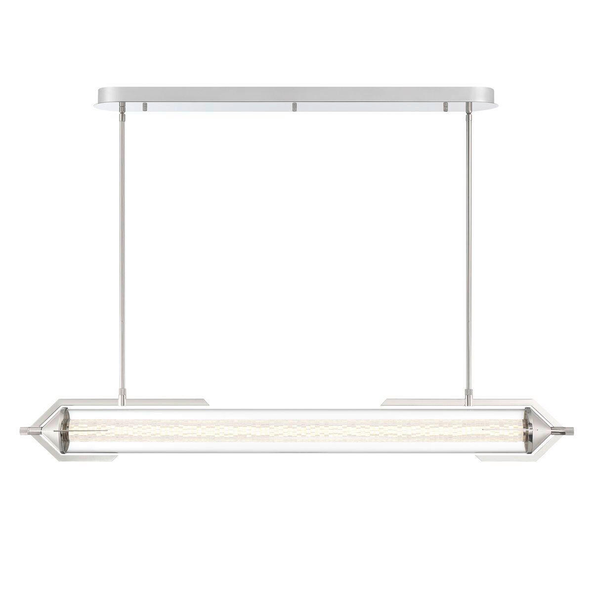 LED-HÄNGELEUCHTE 122/43,5/13,8 cm    - Chromfarben, Basics, Glas/Metall (122/43,5/13,8cm) - Elstead Lighting