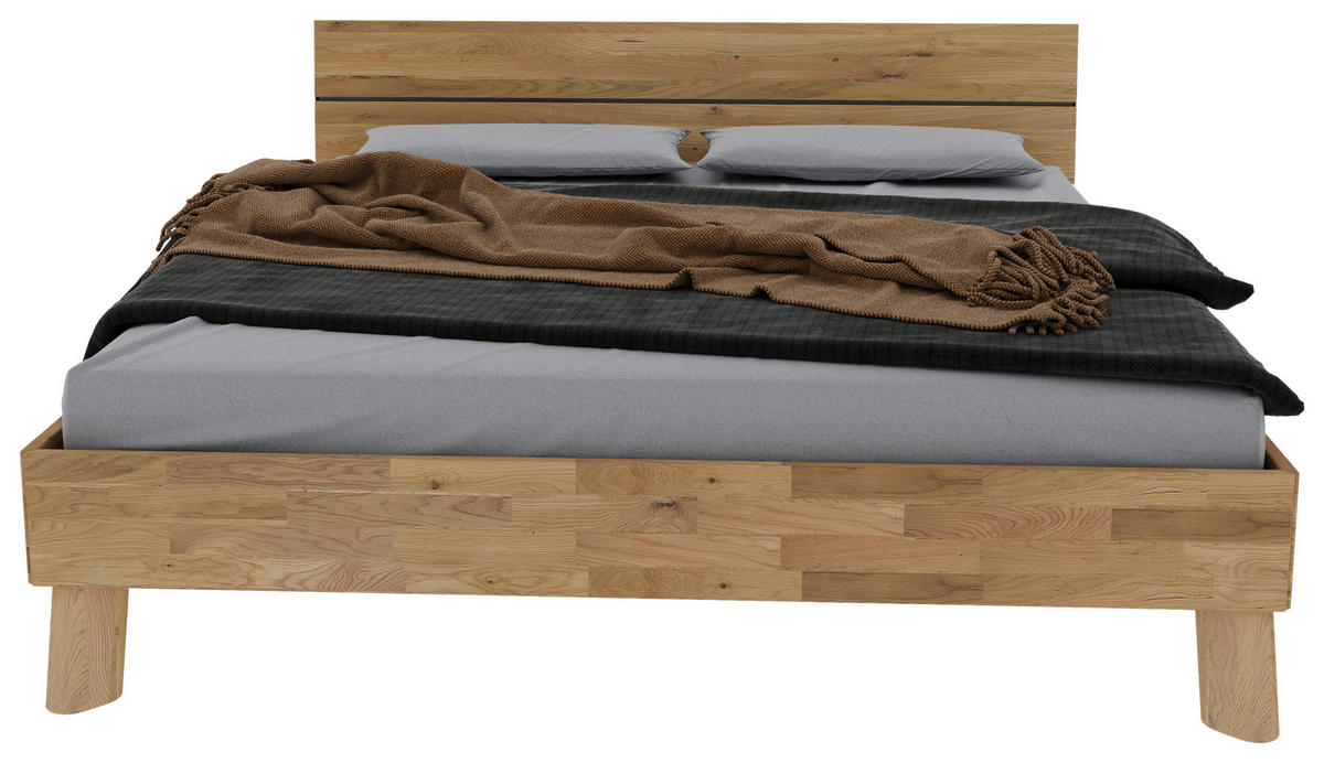 BETT 180/200 cm  in Naturfarben  - Naturfarben, MODERN, Holz (180/200cm) - MID.YOU