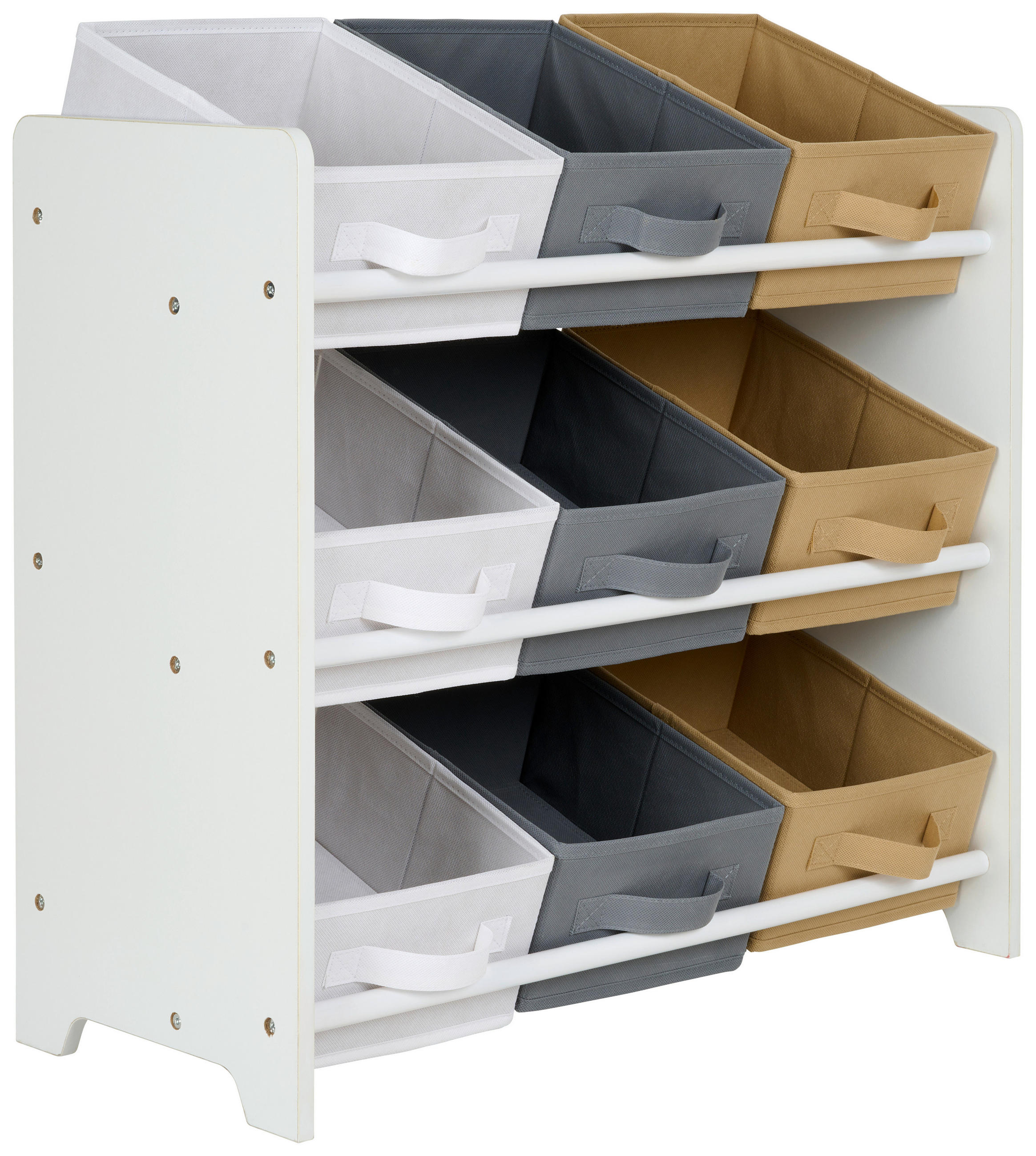AUFBEWAHRUNGSREGAL - Beige/Weiß, Basics, Karton/Holz (65/62/30cm) - My Baby Lou