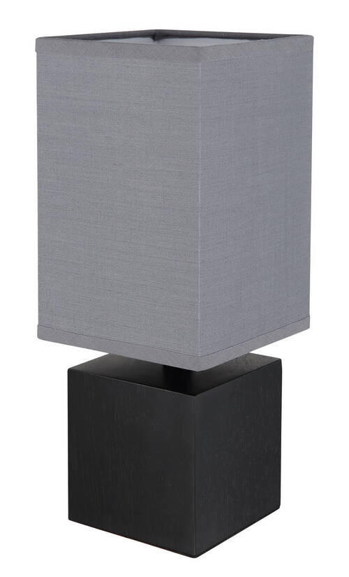 BORDSLAMPA 12/12/30 cm   - svart/antracit, Klassisk, trä/textil (12/12/30cm) - Globo