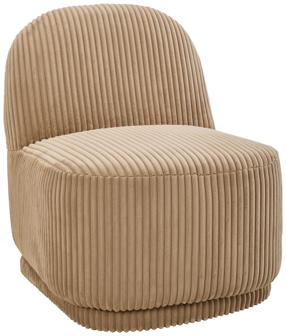 SESSEL in Cord Braun  - Braun, MODERN, Textil (62/73/74cm) - MID.YOU