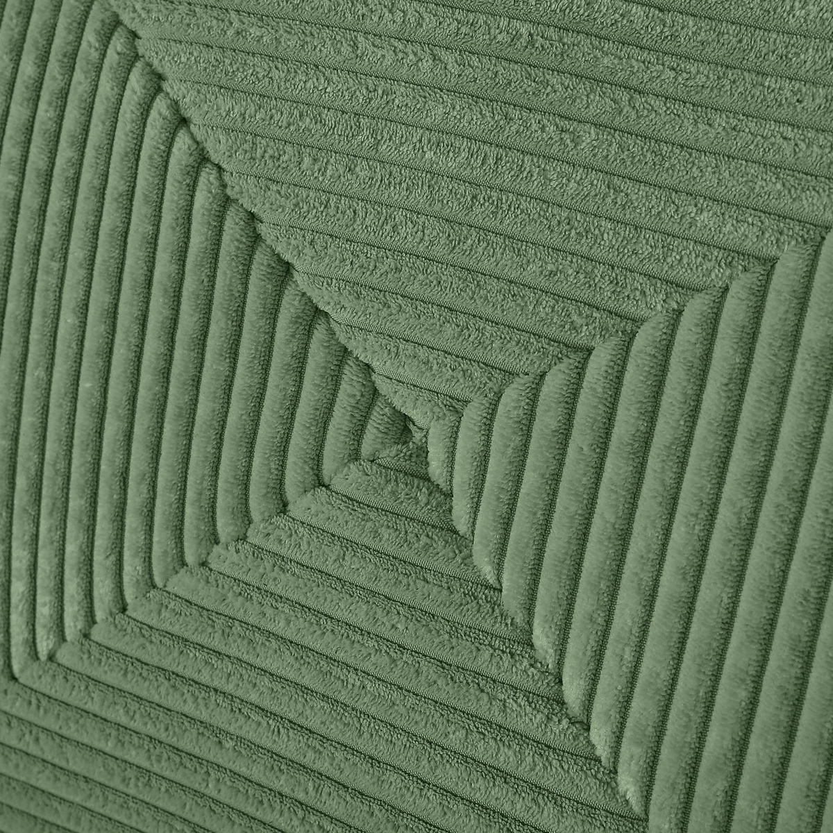 SCHLAFSOFA  mit Stoffauswahl, Liegefunktion, Schlafen auf Sitzhöhe, Rücken echt Cord Olivgrün  - Schwarz/Olivgrün, KONVENTIONELL, Textil/Metall (200/78/95cm) - home24
