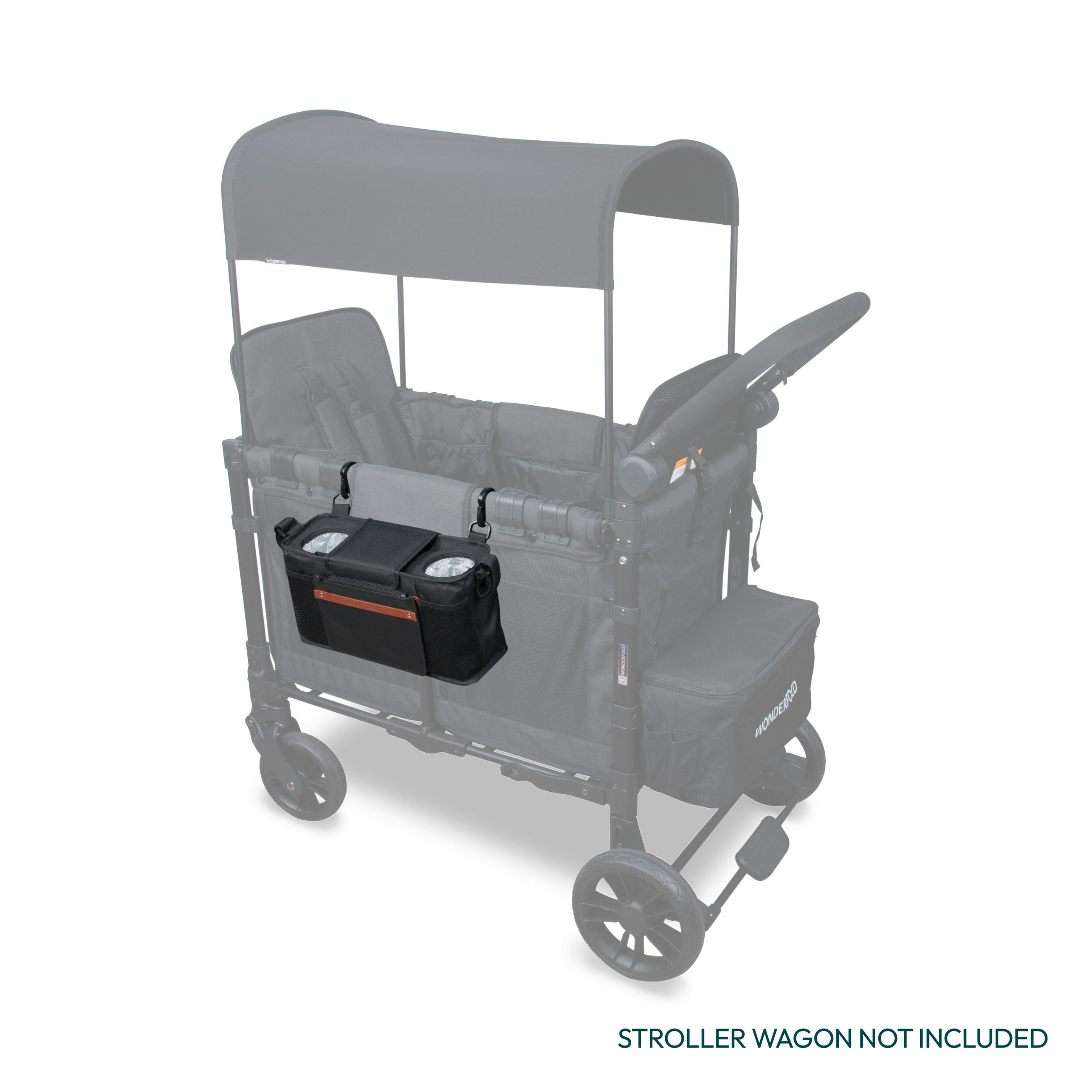 BUGGY-ORGANIZER Parent Console  - Schwarz, Basics, Textil (12.44/38.1/19.3cm) - WONDERFOLD