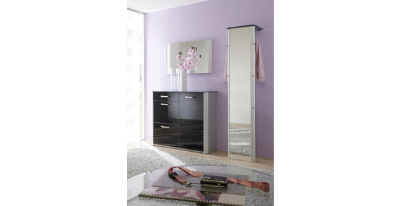 GARDEROBE in 45/192/35 cm - Alufarben, Design, Glas/Holzwerkstoff (45/192/35cm) - Moderano