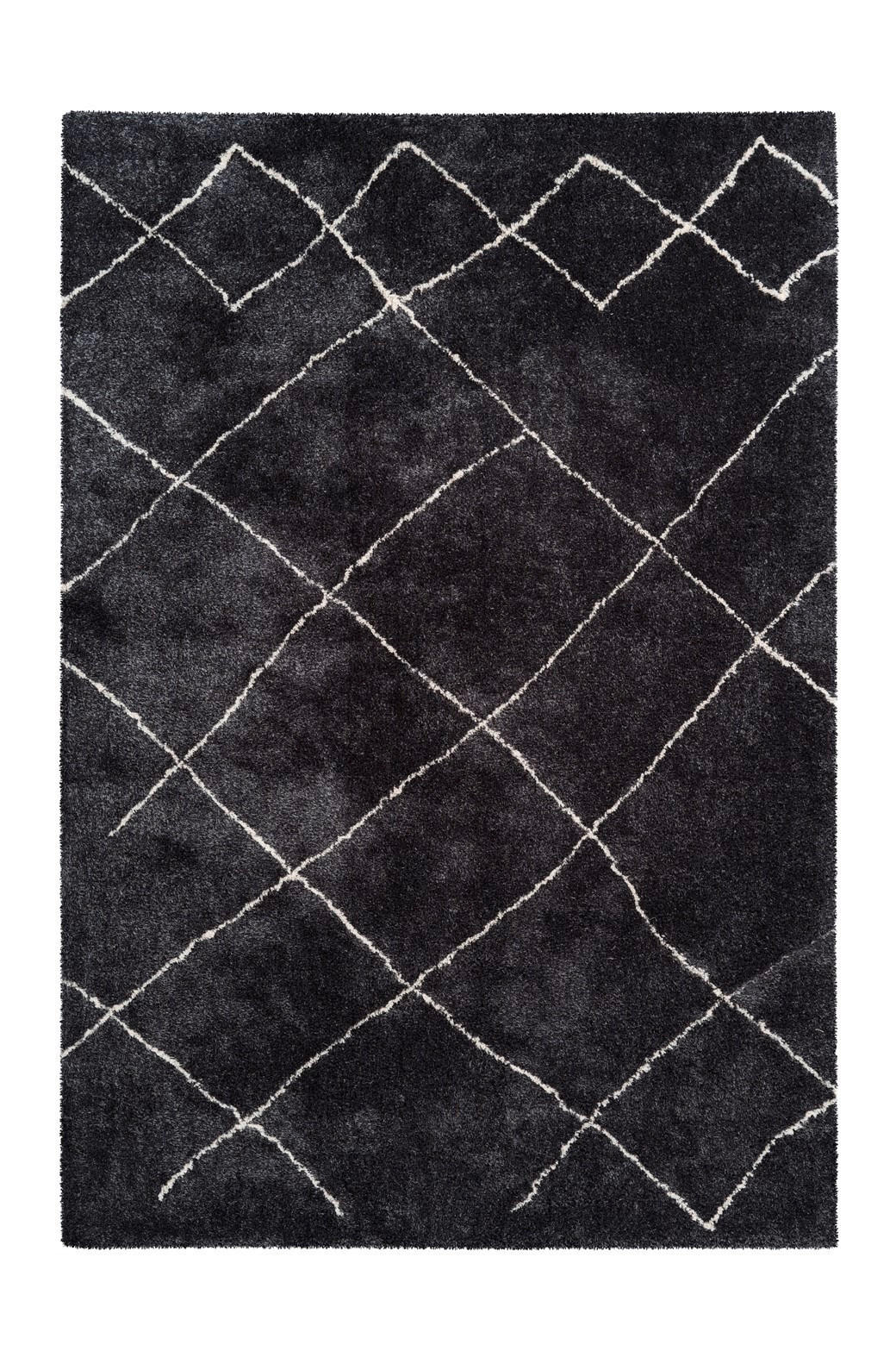 HOCHFLORTEPPICH 200/290 cm Orlando 525 Anthrazit Anthrazit  - Anthrazit, KONVENTIONELL, Textil (200/290cm)