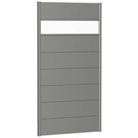 SICHTSCHUTZ - Grau, Basics, Kunststoff/Metall (96/182/4,4cm) - Biohort