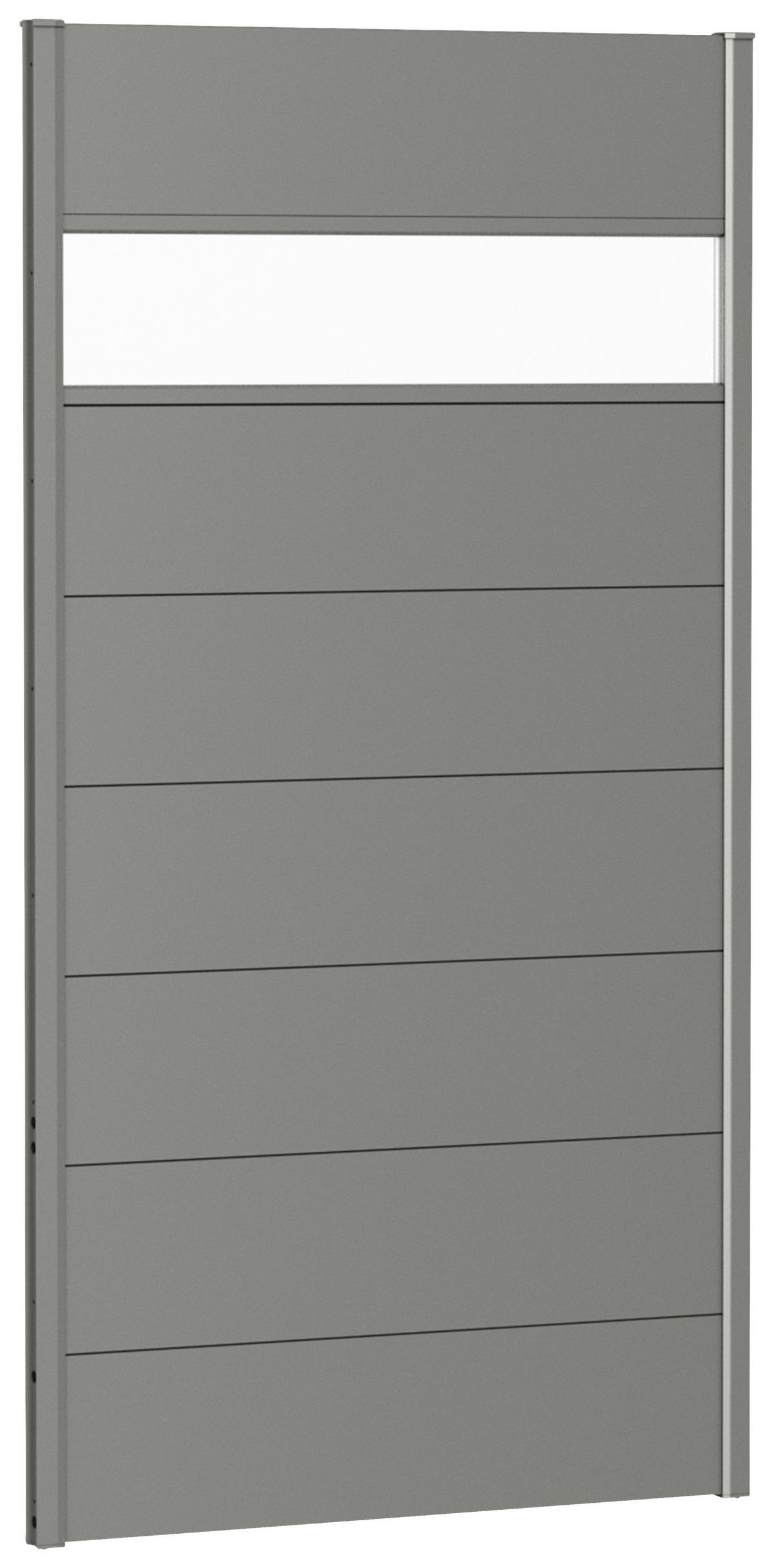 SICHTSCHUTZ - Grau, Basics, Kunststoff/Metall (96/182/4,4cm) - Biohort