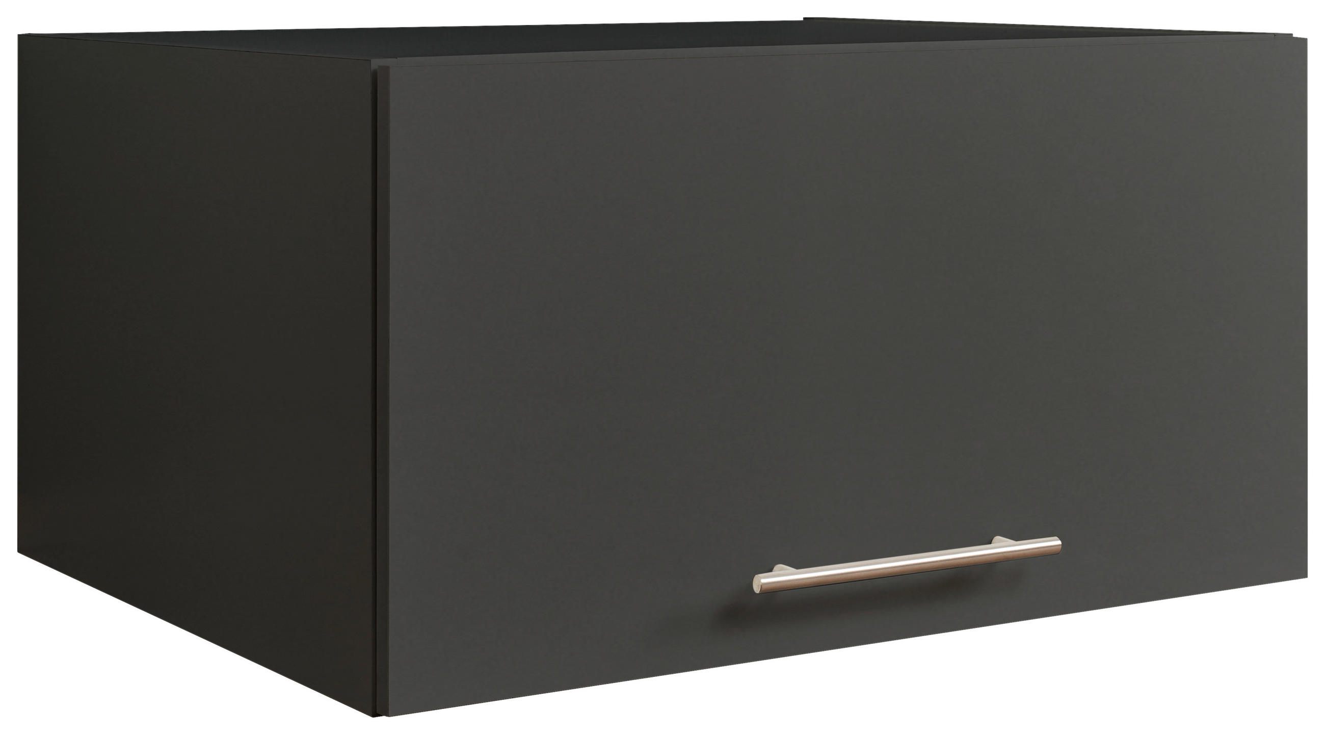 AUFSATZSCHRANK 67,5/38/67,5 cm, Anthrazit  - Anthrazit/Silberfarben, Design, Holzwerkstoff/Metall (67,5/38/67,5cm)