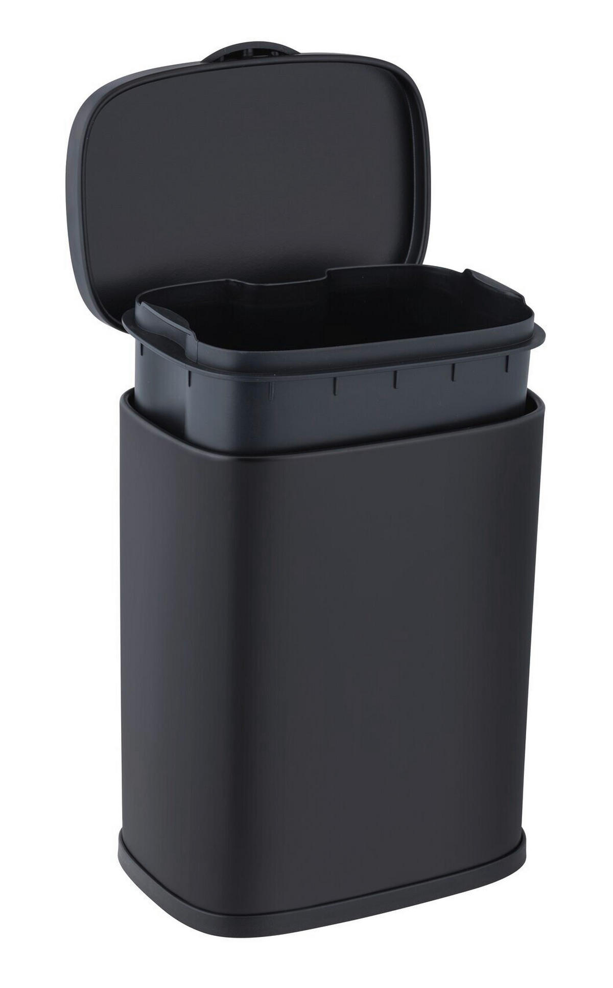 TRETEIMER 3 L  - Schwarz, Basics, Kunststoff/Metall (18,5/25/16cm) - Wenko