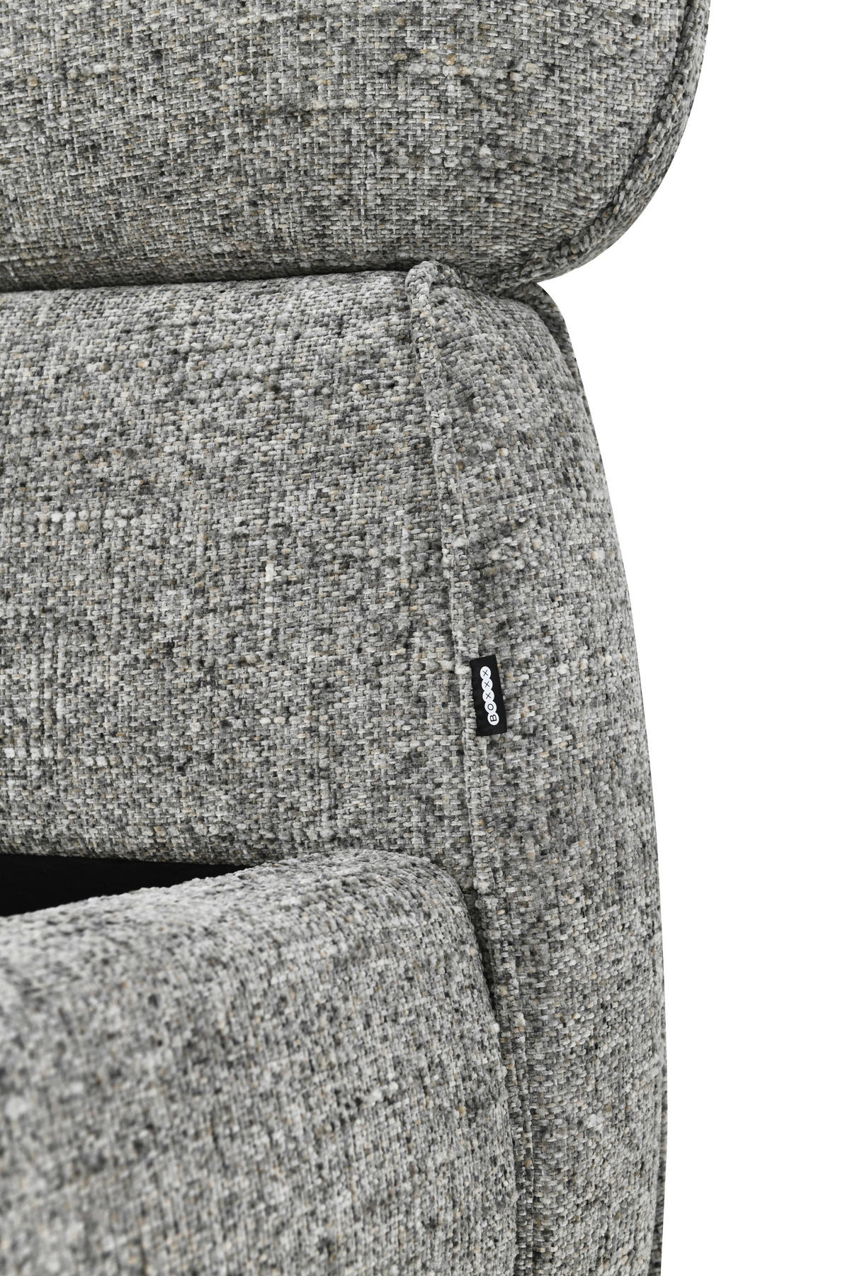 POLSTERBETT gepolstertes Kopfteil, Lattenrost 140/200 cm  in Grau  - Eichefarben/Schwarz, Design, Holz/Textil (140/200cm) - Boxxx