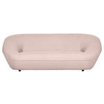 2-SITZER-SOFA in Flachgewebe Rosa  - Schwarz/Rosa, KONVENTIONELL, Kunststoff/Textil (223/79/94cm) - Carryhome