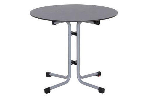 Gartentisch Klappbar Holz /Metall/Kunststoff ⌀ 80 cm