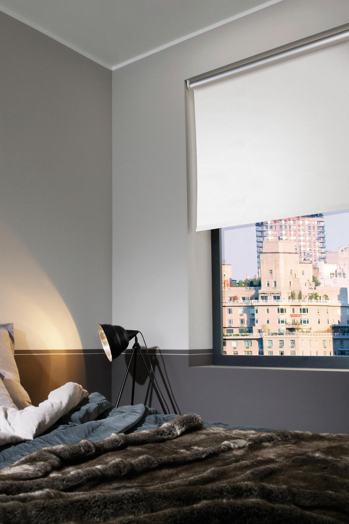 ROLLO - Weiss, Design, Textil (90/210cm) - Homeware