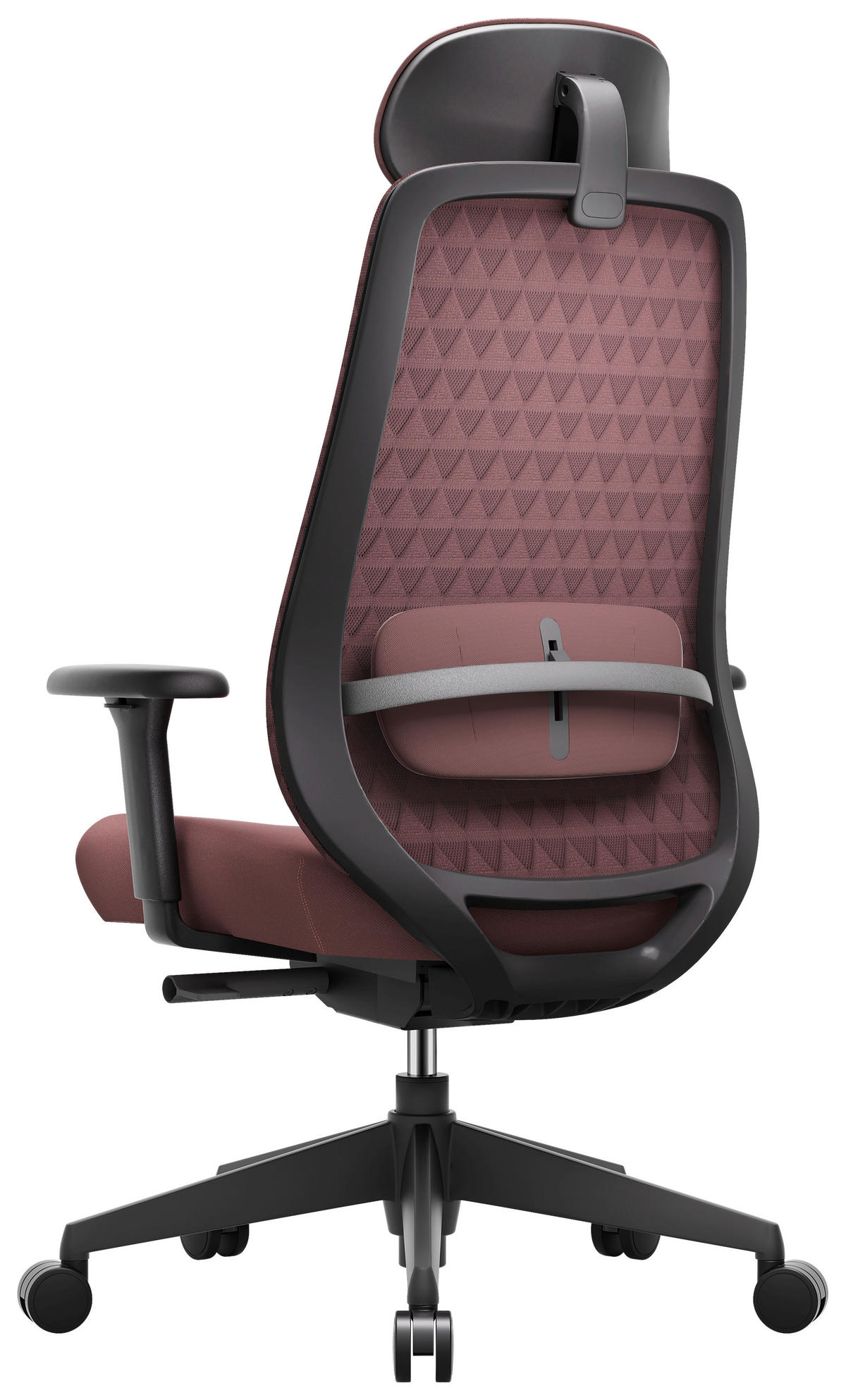 DIREKTORSKI STOL kovina, umetna masa, tekstil črna, barve jajčevca  - črna/barve jajčevca, Design, kovina/umetna masa (70/120-130/61cm) - Novel