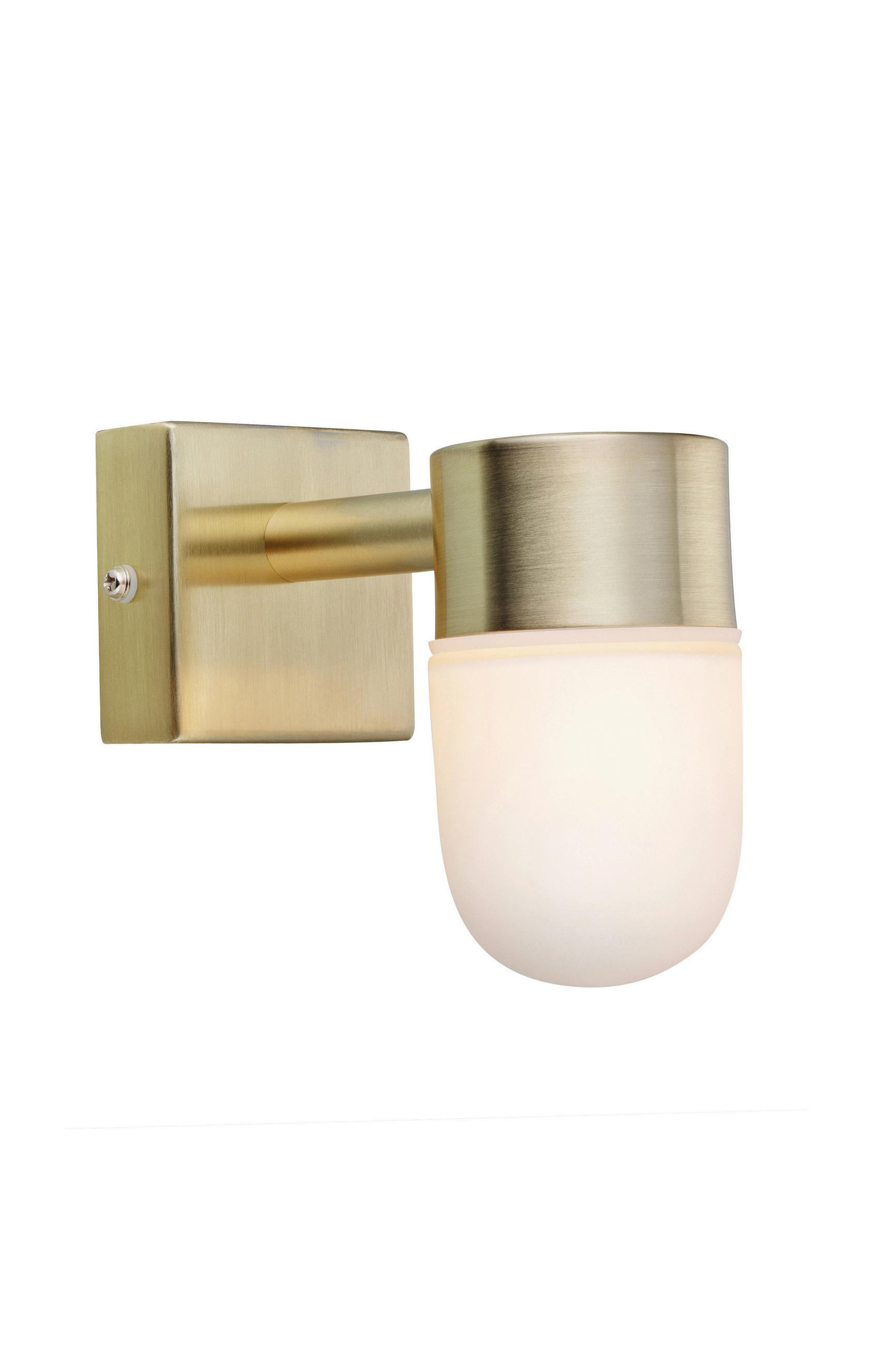 WANDLEUCHTE MENTON 6.5/12/14 cm   - Messingfarben/Weiß, Basics (6.5/12/14cm) - Markslöjd