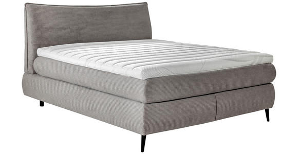 BOXSPRINGBETT 180/200 cm  in Grau  - Schwarz/Grau, Trend, Holz/Textil (180/200cm) - Esposa