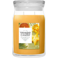 VONNÁ SVÍČKA  - tmavě žlutá/čiré, Basics, parafín/sklo (9,3/15,7/9,3cm) - Yankee Candle