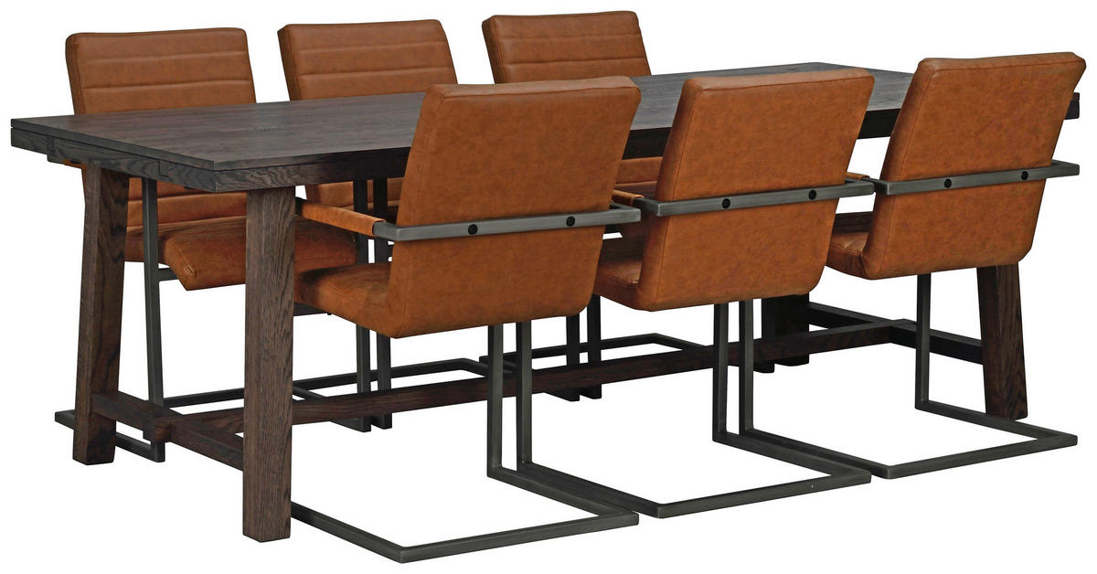 MATBORD i trä 220/95/76 cm   - mörkbrun, Klassisk, trä (220/95/76cm) - Rowico