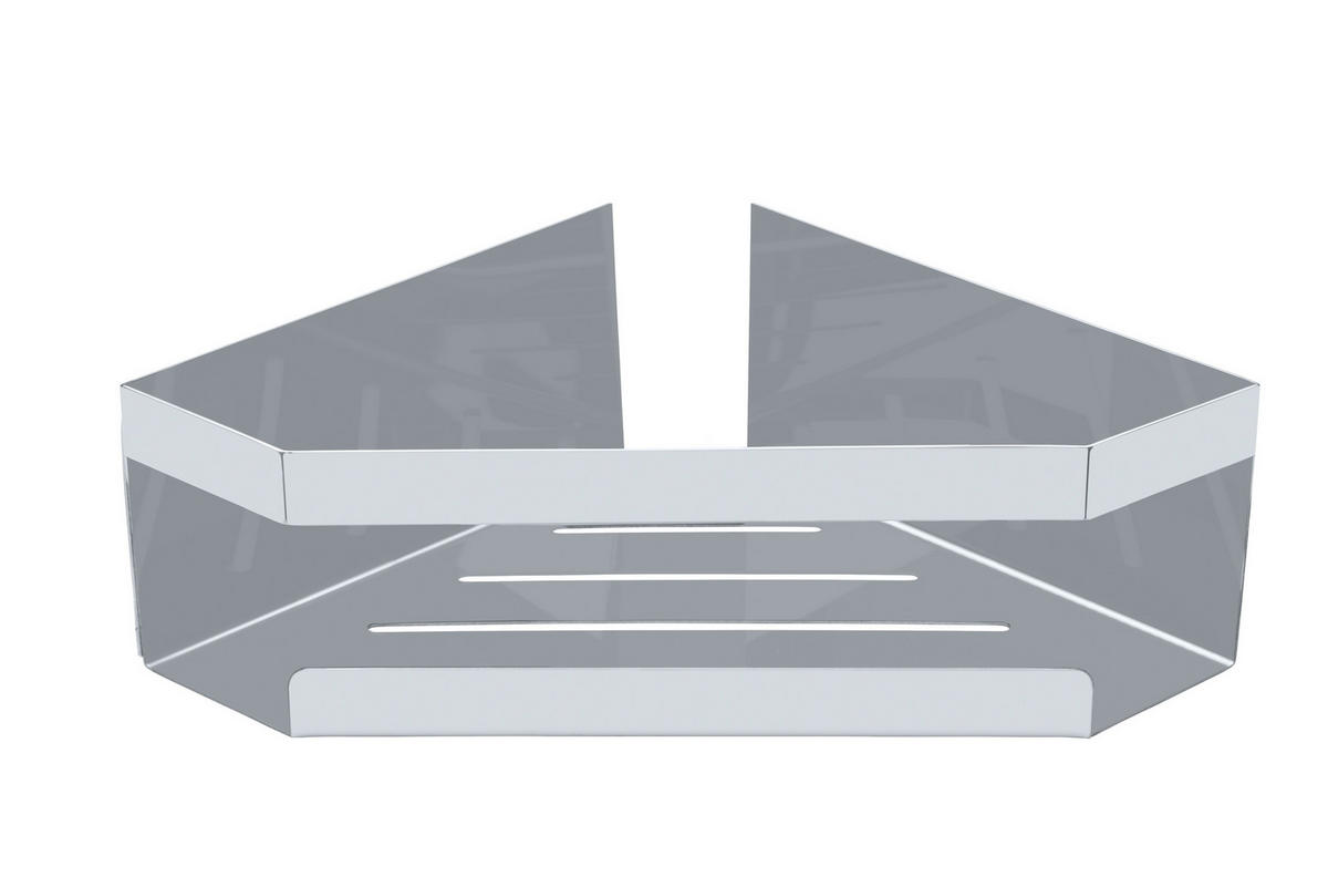 DUSCHABLAGE Metall  - Edelstahlfarben, KONVENTIONELL, Metall (28,5/8/18cm) - Schöner Wohnen