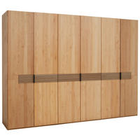 DREHTÜRENSCHRANK  in Erlefarben  - Erlefarben/Schwarz, Natur, Holz/Metall (301,9/223/62cm) - Valnatura
