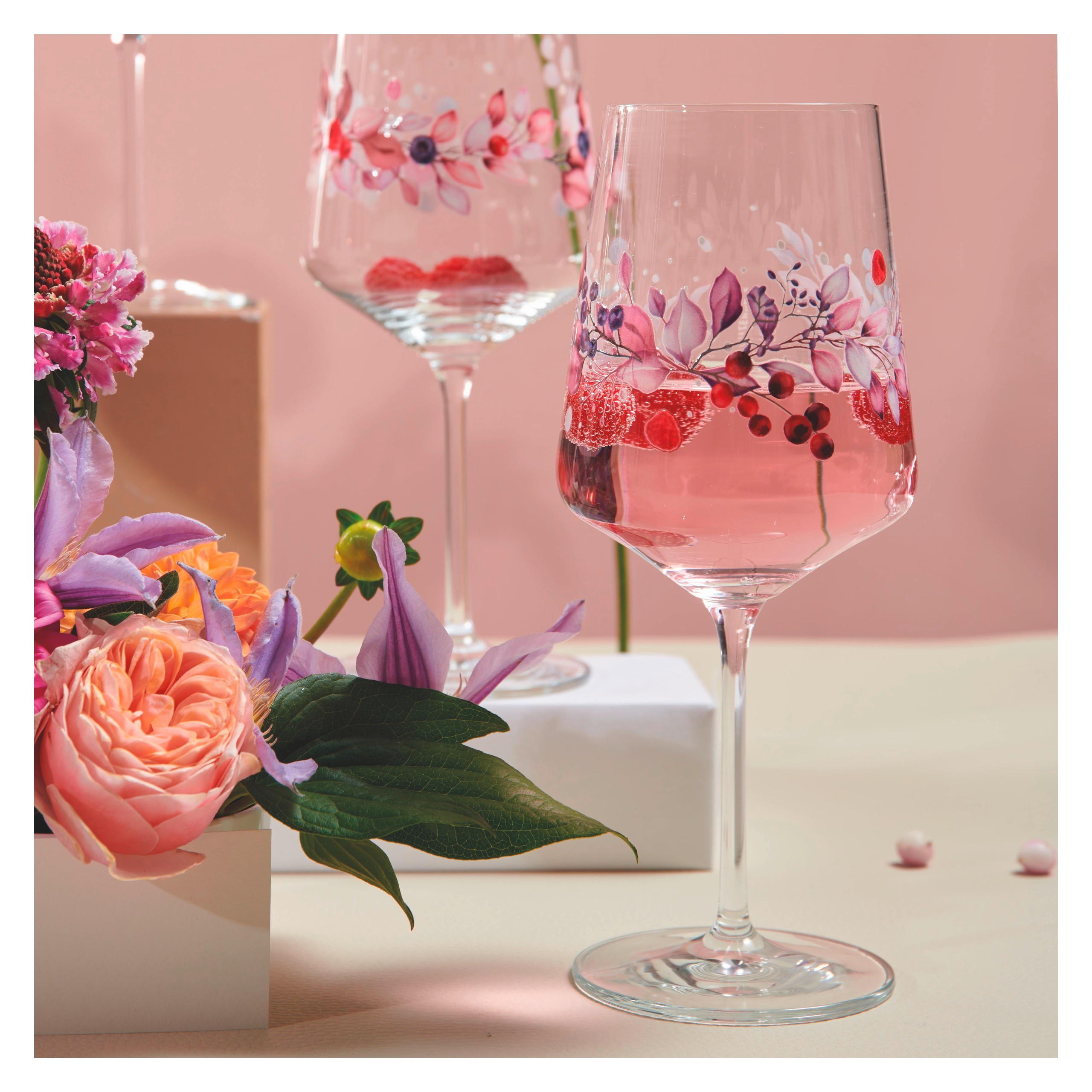 SPRITZERGLAS Sommersonett 544 ml 2-teilig  - Pink/Lila, LIFESTYLE, Glas (544ml) - Ritzenhoff
