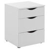 NACHTSCHRANK 40/55/39 cm  - Schwarz/Weiß, KONVENTIONELL, Holzwerkstoff/Kunststoff (40/55/39cm) - Boxxx