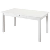 JEDILNA MIZA, masivno bor bela  - bela, Konvencionalno, les (145/80/76cm) - MID.YOU