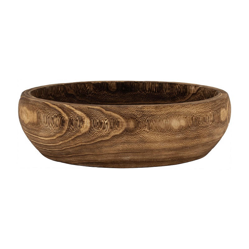 DEKORAČNÍ MISKA - světle hnědá, Basics, dřevo (29/8/29cm)