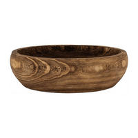 DEKORAČNÁ MISKA - svetlohnedá, Basics, drevo (29/8/29cm)