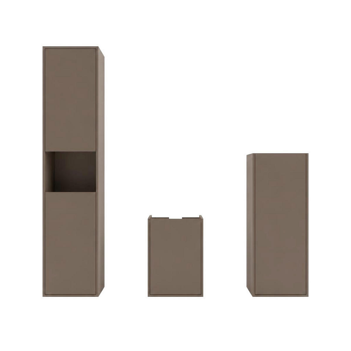 WASCHBECKENUNTERSCHRANK 42/62/35 cm  - Schwarz/Cappuccino, Trend, Holzwerkstoff/Kunststoff (42/62/35cm) - MID.YOU