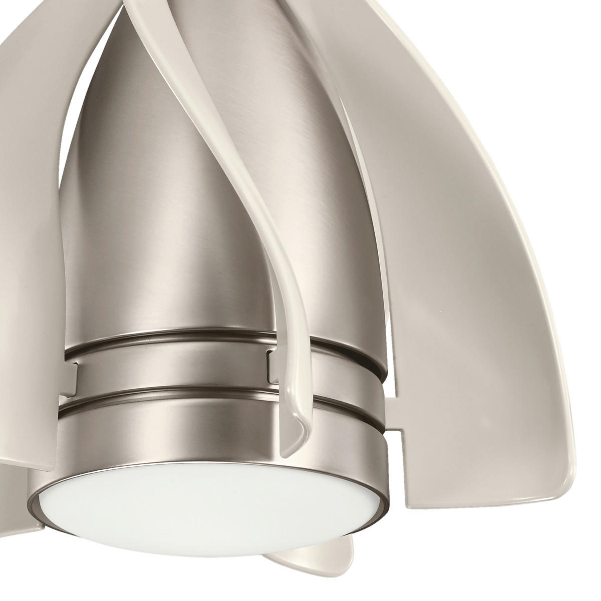 DECKENVENTILATOR  38/50 cm    - Champagner/Nickelfarben, Design, Kunststoff/Metall (38/50cm) - Elstead Lighting