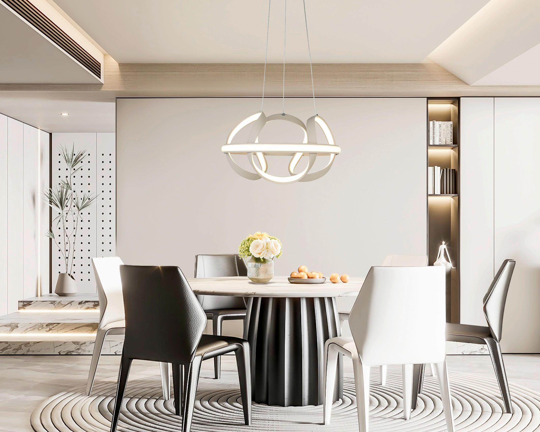 HÄNGELEUCHTE 41,5/120 cm   - Sandfarben, Trend, Kunststoff/Metall (41,5/120cm) - Collet's Monde