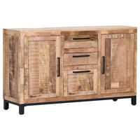 SIDEBOARD  140/80/40 cm 2 Schublade(n)  - Schwarz/Naturfarben, Design, Holz/Metall (140/80/40cm) - Landscape