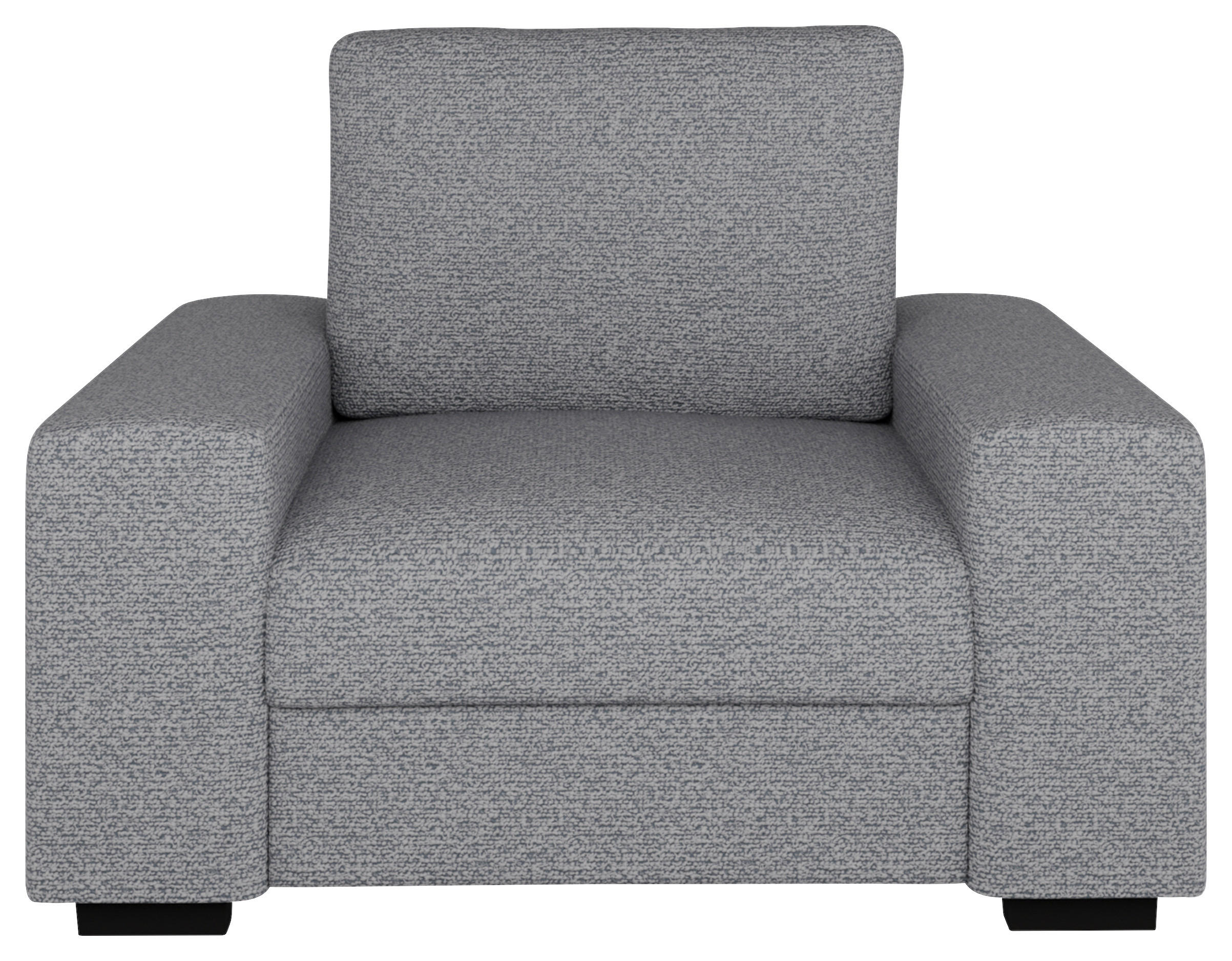 SESSEL in Bouclé Hellgrau  - Beige/Hellgrau, Design, Textil (108/91/92cm) - MID.YOU