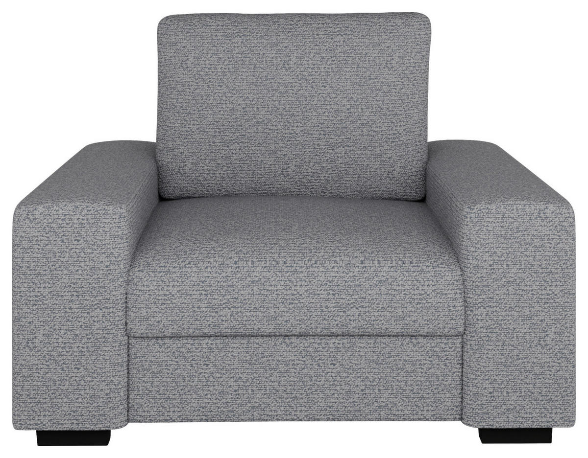 SESSEL in Bouclé Hellgrau  - Beige/Hellgrau, Design, Textil (108/91/92cm) - MID.YOU