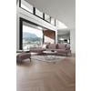 ECKSOFA in Webstoff Altrosa  180/289 cm  - Schwarz/Altrosa, Design, Textil/Metall (180/289cm) - Stylife