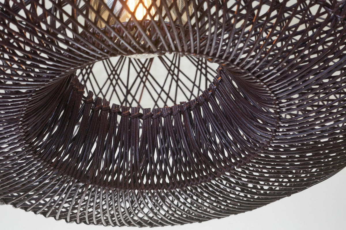 HÄNGELEUCHTE 50/23 cm  - Bordeaux, Basics, Naturmaterialien (50/23cm) - Good & Mojo