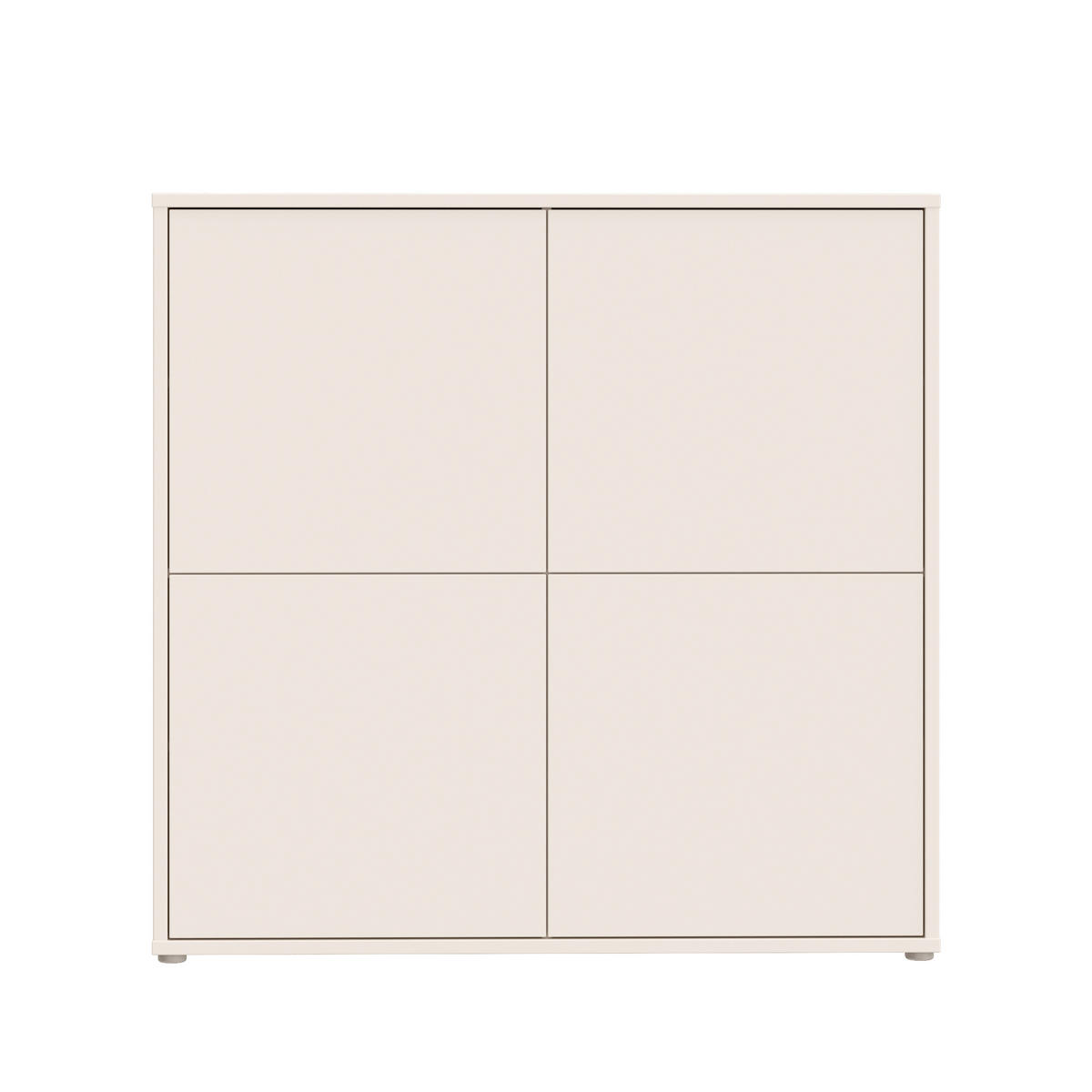 HIGHBOARD  124,5/121,5/34,9 cm  - Sandfarben/Grau, MODERN, Holzwerkstoff/Kunststoff (124,5/121,5/34,9cm) - Carryhome