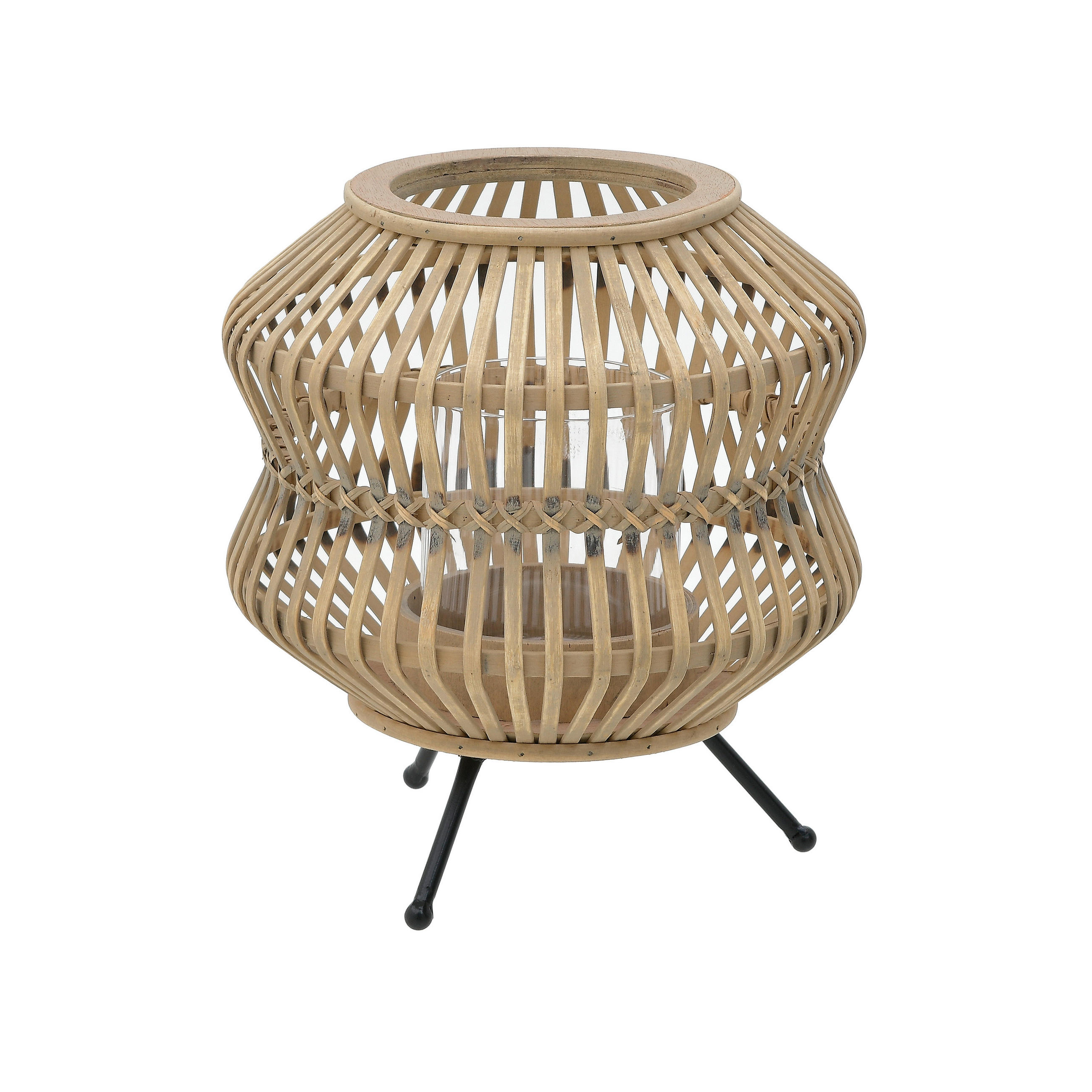 WINDLICHT - Naturfarben, Trend, Holz (27/27/30cm)