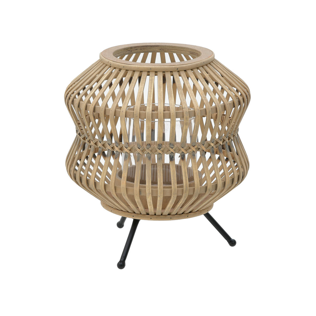 WINDLICHT - Naturfarben, Trend, Holz (27/27/30cm)