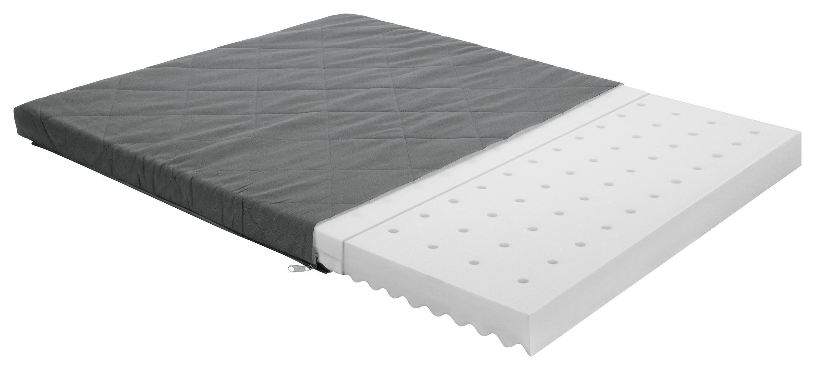 LAUFGITTERMATRATZE Kaltschaumkern SCOTTY 90,0/72,0/5,0 cm  - Anthrazit, Basics, Textil (90,0/72,0/5,0cm) - Paidi