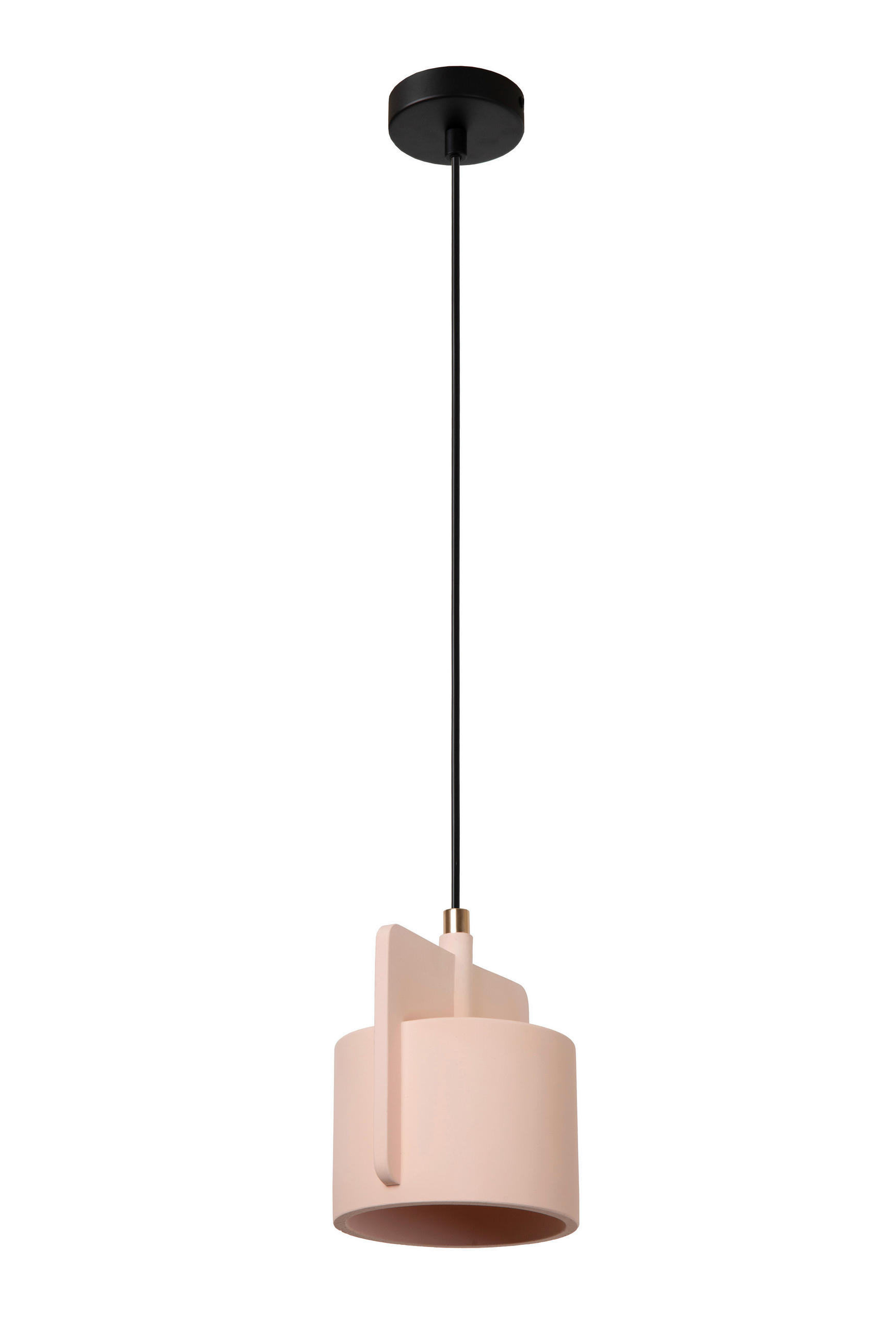 PENDELLEUCHTE Ninja 19/16/120 cm  - Multicolor/Schwarz, Design, Stein (19/16/120cm) - Lucide