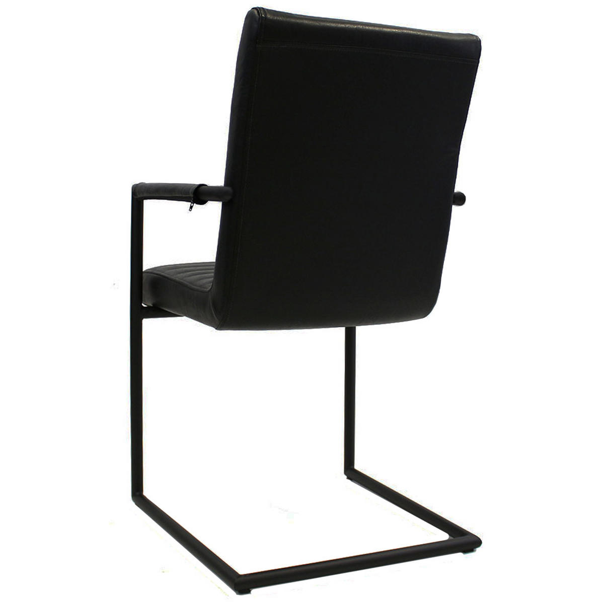 SADA ŽIDLÍ S PODRUČKAMI 2 kusy - černá, Lifestyle, kov/textil (54/97/57cm) - MID.YOU