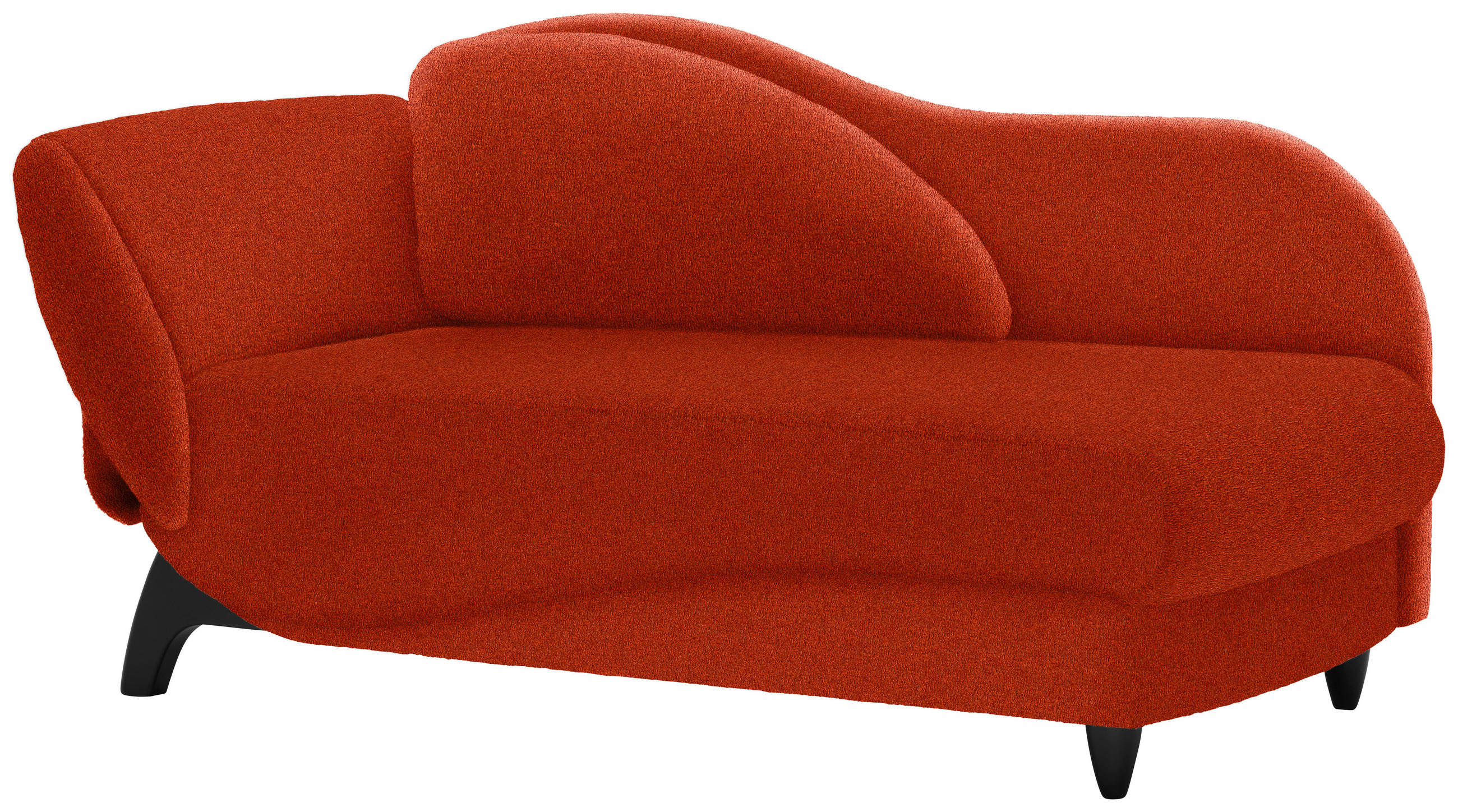 LIEGE in Webstoff Rostfarben  - Rostfarben/Schwarz, MODERN, Holz/Textil (84/87/171-190cm) - Joka