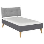 BETT 120/200 cm  in Grau  - Wildeiche/Grau, Design, Holz/Holzwerkstoff (120/200cm) - Carryhome