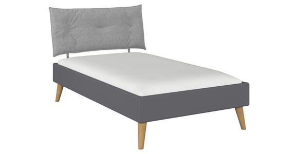 BETT 120/200 cm  in Grau  - Wildeiche/Grau, Design, Holz/Holzwerkstoff (120/200cm) - Carryhome