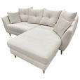 ECKSOFA Naturfarben Feincord  - Buchefarben/Naturfarben, KONVENTIONELL, Holz/Textil (211/154cm) - Carryhome