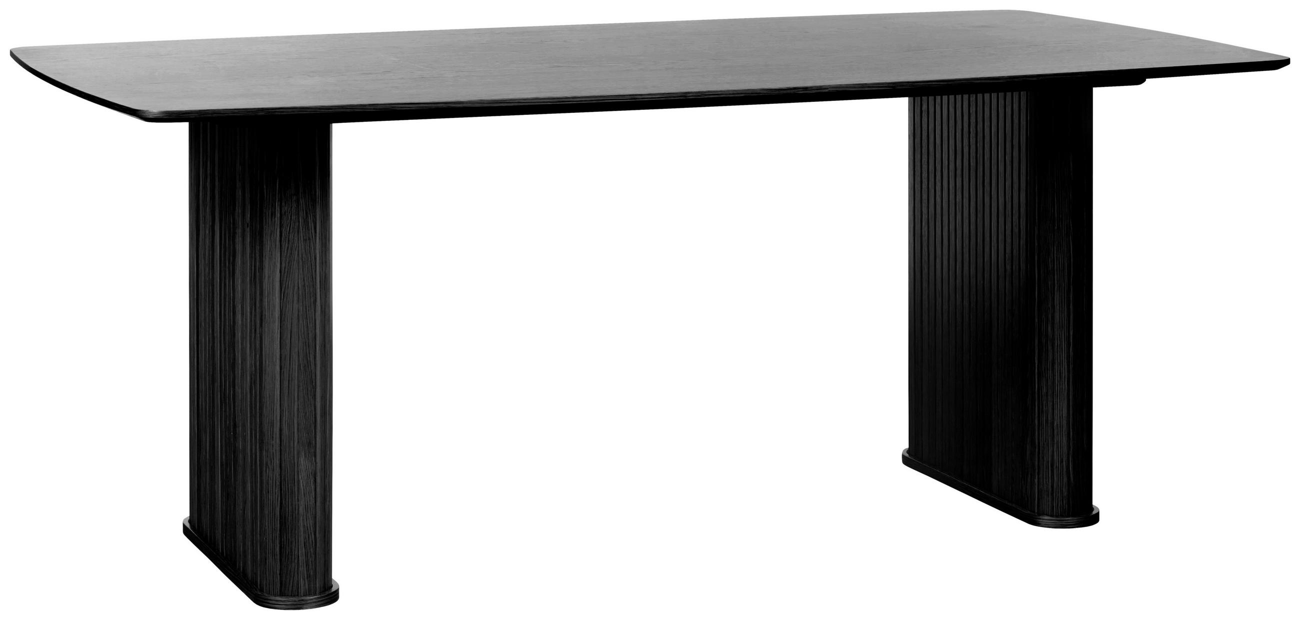 MATBORD i trä, trämaterial 190/100/75 cm   - svart, Trend, trämaterial/trä (190/100/75cm) - home24